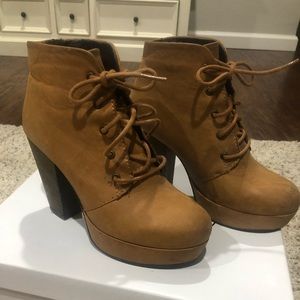 Platform Leather Booties